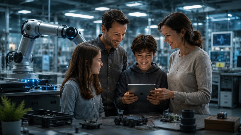 High Tech mit James — Familie, Robotik und intelligente Systeme in der Zukunft.
