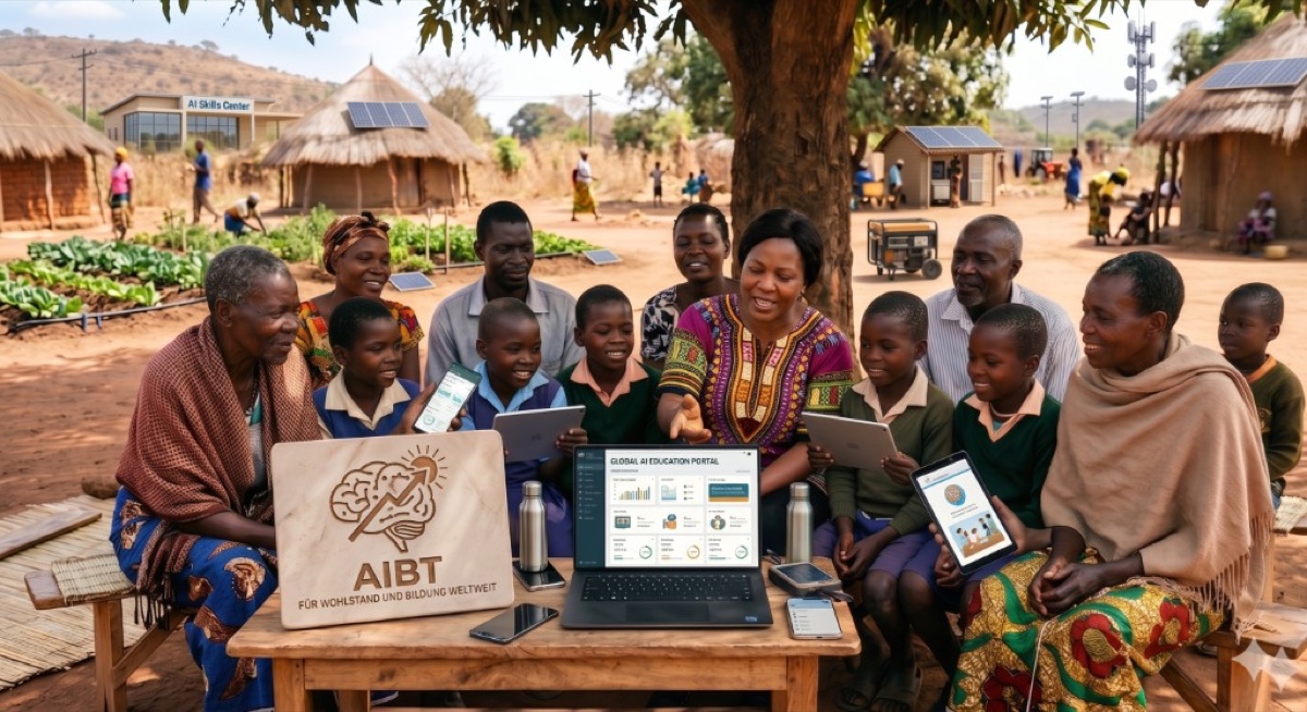 Bildung weltweit mit AIBT — KI-Bildung und Wohlstand in ländlichen Regionen.